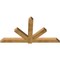 Ekena Millwork Kennewick Rough Sawn Timber Gable Bracket, Western Red Cedar, 84"W x 45"H x 4"D x 6"F, 13/12 Pitch GBW084X45X0406KEN00RWR - alternate 3